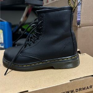 Dr. Martens Black Lace-Up Kids Boots